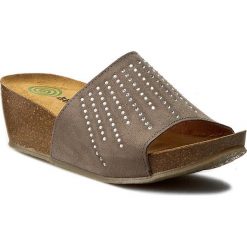 Klapki DR. BRINKMANN - 701026 Perle 8. Brązowe klapki damskie Dr. Brinkmann, ze skóry. W wyprzedaży za 209.00 zł.