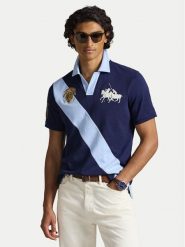 Polo Ralph Lauren Polo 710B14221001 Granatowy Regular Fit. Niebieskie koszulki polo męskie Polo Ralph Lauren, m, bez wzorów, z bawełny, bez ramiączek. Za 1,039.00 zł.