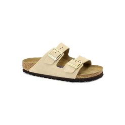 Sandały Birkenstock Arizona Sfb Skóra Nubukowa Damskie. Brązowe sandały damskie Birkenstock, bez wzorów, z nubiku, bez obcasa, bez zapięcia. Za 879.99 zł.