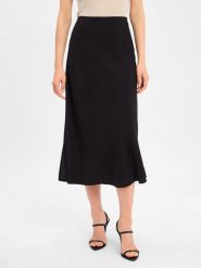 Someday Spódnica z lnem - Odini Kobiety wiskoza czarny, 34. Czarne spódnice damskie someday., uniwersalny, bez wzorów, z wiskozy. Za 329.95 zł.