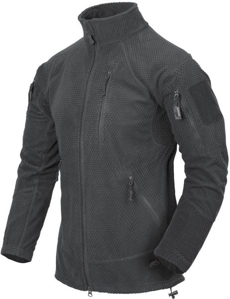 Helikon-Tex Bluza ALPHA TACTICAL - Grid Fleece - Shadow Grey. Szare bluzy męskie HELIKON-TEX, m, bez wzorów, bez kaptura. Za 200.70 zł.