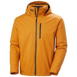 Kurtka wodoodporna z kapturem Helly Hansen Crew 2. Brązowe kurtki męskie Helly Hansen, m, bez wzorów, z kapturem. Za 781.25 zł.