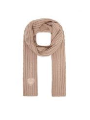 Guess Szalik J4BZ46 Z2QP0 Beżowy. Brązowe rękawiczki dziecięce Guess, z aplikacjami, z materiału. Za 139.99 zł.