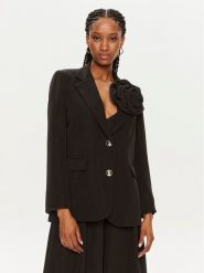 Maryley Marynarka 24EB202/43NE Czarny Regular Fit. Czarne żakiety damskie Maryley, s, bez wzorów, z syntetyku. Za 469.99 zł.