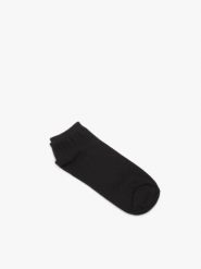 Czarne skarpety damskie. Czarne skarpety damskie Ryłko, bez wzorów, z bawełny. Za 24.99 zł.