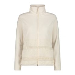 Polarowa kurtka damska CMP. Białe kurtki damskie CMP, na zimę, xs, bez wzorów, z polaru, bez kaptura. Za 349.40 zł.