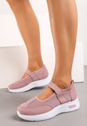 Różowe Tenisówki Półbuty z Siateczką i Elastyczną Gumką Volema. Czerwone półbuty damskie Born2be, bez wzorów, eleganckie, bez zapięcia. Za 74.99 zł.
