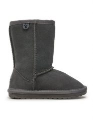 EMU Australia Śniegowce Wallaby Lo K10102 Szary. Szare buty zimowe dziewczęce Emu Australia, ze skóry, bez zapięcia. Za 399.99 zł.