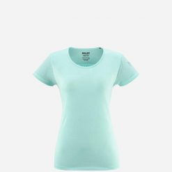Koszulka damska techniczna MILLET W Hiking Jacquard Ts Ss niebieski. Niebieskie t-shirty damskie Millet, xl, bez wzorów, bez kołnierzyka. Za 149.00 zł.