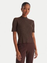 ACCESS FASHION Sweter 54-8046 Brązowy Slim Fit. Brązowe swetry damskie ACCESS FASHION, l, bez wzorów, z syntetyku, bez kołnierzyka, bez ramiączek, bez kaptura. Za 289.99 zł.