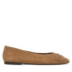 Baleriny Tory Burch. Szare baleriny damskie Tory Burch, bez wzorów, bez obcasa. Za 1,354.00 zł.