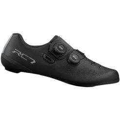Buty szosowe męskie Shimano SH-RC703. Czarne buty sportowe męskie Shimano, bez zapięcia, rowerowe. Za 999.90 zł.