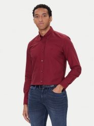BOSS Koszula H-Roan 50544917 Czerwony Slim Fit. Czerwone koszule męskie Boss, l, bez wzorów, z bawełny, bez kołnierzyka, bez ramiączek. Za 439.99 zł.