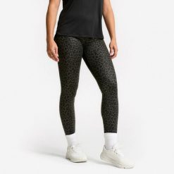 Second Life - Legginsy sportowe damskie Domyos wysoki stan - Stan Doskonały. Szare legginsy damskie DOMYOS, l, bez wzorów, z materiału. Za 55.99 zł.