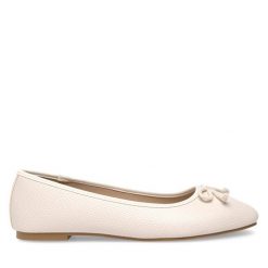 Baleriny Jenny Fairy. Brązowe baleriny damskie Jenny Fairy, bez wzorów, bez obcasa. Za 49.99 zł.