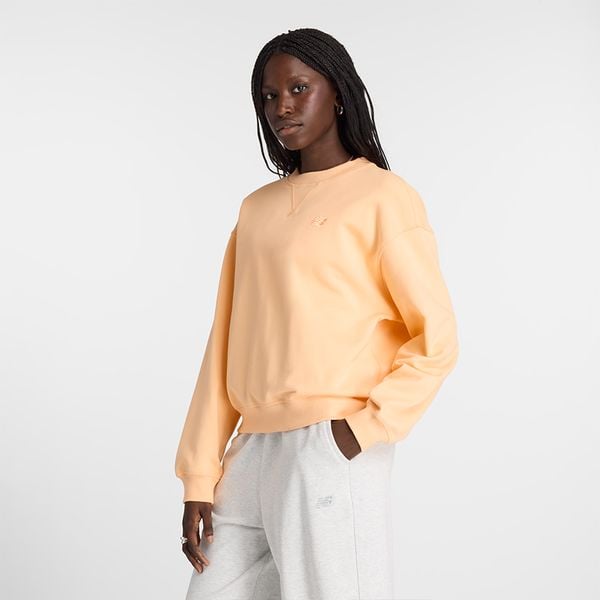 Bluza damska New Balance WT41500PAE – pomarańczowa. Brązowe bluzy damskie New Balance, xl, bez wzorów, z bawełny, bez kaptura. Za 169.99 zł.
