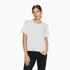 Koszulka treningowa damska Cardio Bunny Bright. Białe koszulki sportowe damskie Cardio Bunny, l, bez wzorów, bez kołnierzyka, bez ramiączek, na fitness i siłownię. Za 39.99 zł.