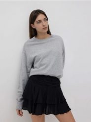 Spódnico-szorty z lyocellem - czarny. Czarne szorty damskie Reserved, l, bez wzorów, z lyocellu. Za 99.99 zł.