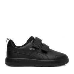 Sneakersy Puma. Czarne trampki i tenisówki chłopięce Puma, bez wzorów, bez zapięcia. Za 149.99 zł.