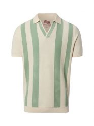 Finshley & Harding London koszulka polo Mężczyźni Bawełna zielony|beżowy, M. Brązowe koszulki polo męskie Finshley & Harding London, m, bez wzorów, z bawełny, bez ramiączek. Za 179.95 zł.