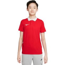 Koszulka Polo Dla Chłopców Park 20. Czerwone t-shirty dla chłopców Nike, bez wzorów, z bawełny, bez ramiączek. Za 70.99 zł.