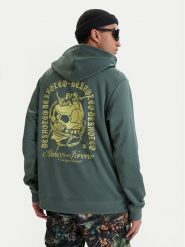 DC Shoes Bluza Twisted ADYFT03443 Zielony Regular Fit. Zielone bluzy męskie DC Shoes, m, bez wzorów, z syntetyku, bez kaptura. Za 449.99 zł.