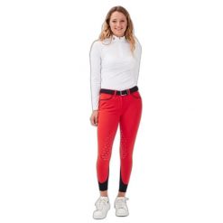 Damska koszulka jeździecka na zawody Gaze Jalna. Białe t-shirty damskie GAZE, l, bez wzorów, z materiału, eleganckie, bez kołnierzyka. Za 576.75 zł.