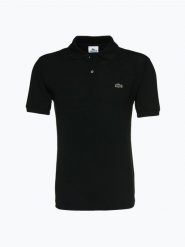 Lacoste koszulka polo Mężczyźni Bawełna czarny, 8. Czarne koszulki polo męskie Lacoste, l, bez wzorów, z bawełny, bez kołnierzyka, bez ramiączek. Za 499.95 zł.
