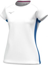 Koszulka damska Mizuno. Niebieskie t-shirty damskie Mizuno, m, bez wzorów, z materiału, eleganckie, bez kołnierzyka. Za 168.00 zł.