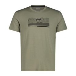 T-shirt z nadrukiem z dżerseju CMP. Zielone t-shirty męskie CMP, na lato, m, bez wzorów, z dżerseju, eleganckie, bez kołnierzyka. Za 159.49 zł.