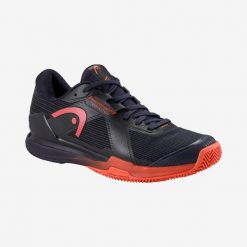 Buty do padla Head Sprint PRo 4.0 Clay. Czerwone buty sportowe męskie Head, z materiału, bez zapięcia, do biegania. W wyprzedaży za 612.00 zł.