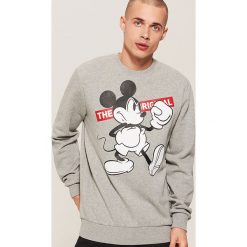 Bluza Mickey Mouse - Szary. Szare bluzy męskie House, z motywem z bajki. Za 99.99 zł.