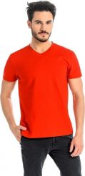 Teyli T-shirt męski bawełniany Dany V czerwony 3XL Czerwony. Czerwone t-shirty męskie Teyli, m, bez wzorów, z bawełny, bez kołnierzyka. Za 108.15 zł.