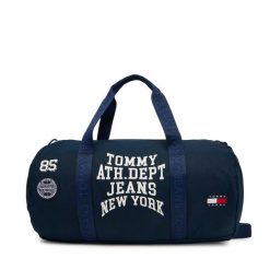 Torba Tommy Jeans. Niebieskie torby sportowe męskie Tommy Jeans, bez wzorów, z jeansu, małe. Za 399.99 zł.