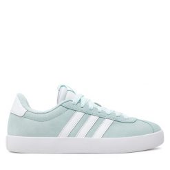 Sneakersy adidas. Białe trampki i tenisówki chłopięce Adidas, bez wzorów, bez zapięcia. Za 299.99 zł.