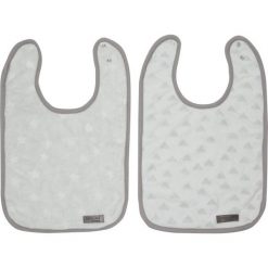 Bebe-Jou Śliniaczki Fabulous Frosted, 2 Sztuki, Cloud Grey. Szare śliniaki dla dzieci Bebe-Jou. Za 45.00 zł.