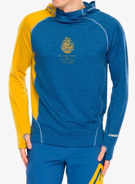 Bluza z kapturem męska Crazy Pull Director Light. Niebieskie bluzy męskie CRAZY, m, bez wzorów, z materiału, z kapturem. Za 472.99 zł.