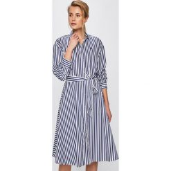 Polo Ralph Lauren - Sukienka. Niebieskie sukienki damskie Polo Ralph Lauren, na co dzień, s, bez wzorów, z bawełny, casualowe, bez kołnierzyka, bez ramiączek, maxi, proste. W wyprzedaży za 699.90 zł.