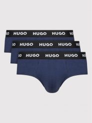 Hugo Komplet 3 par slipów Hipbrief 50469763 Granatowy. Niebieskie slipki męskie Hugo, m, bez wzorów, z bawełny. Za 119.99 zł.