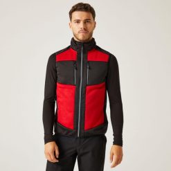 Kamizelka robocza hybrydowa unisex E-Volve Stretch. Szare kurtki męskie Regatta, m, bez wzorów, z tkaniny, biznesowe, bez kaptura. W wyprzedaży za 299.99 zł.