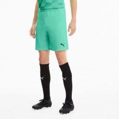Spodenki męskie Puma Teamfinal 21 Knit Shorts. Zielone szorty męskie Puma, m, bez wzorów, z materiału. Za 190.00 zł.