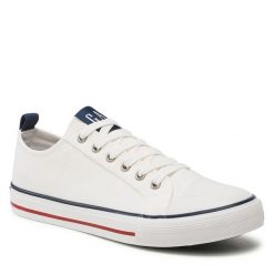 Trampki Gap. Białe półbuty na co dzień męskie GAP, bez wzorów, bez zapięcia. Za 149.99 zł.