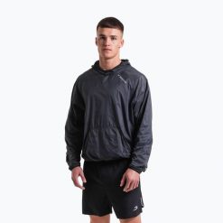 Kurtka przeciwwiatrowa męska BOXRAW Genaro Oversized Windbreaker Hoodie. Szare kurtki męskie BOXRAW, m, bez wzorów, z materiału, eleganckie, bez kaptura. Za 349.99 zł.