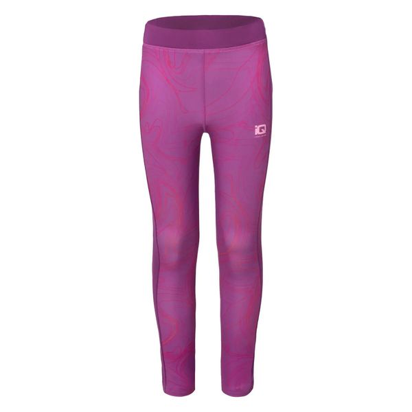 Legginsy dziewczęce IQ Cross The Line Iley. Czerwone legginsy dla dziewczynek IQ, z aplikacjami, z elastanu. Za 97.35 zł.