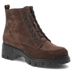 Brązowe Botki Armodo Eleganckie Buty Damskie. Brązowe kozaki damskie Armodo, bez obcasa. Za 529.00 zł.