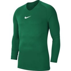 Męska Koszulka Z Długim Rękawem Park DriFIT Base Layer Top. Zielone koszulki sportowe męskie Nike, m, bez wzorów, bez kołnierzyka, bez ramiączek, trekkingowe. Za 138.99 zł.
