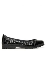Caprice Baleriny 9-22150-45 Czarny. Czarne baleriny damskie Caprice, bez wzorów, ze skóry, bez obcasa. Za 185.99 zł.