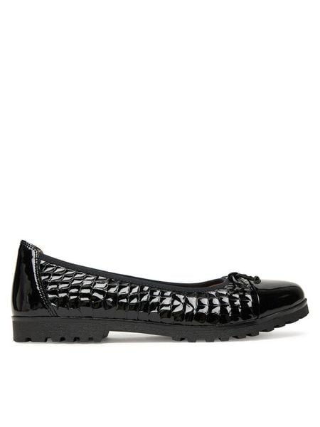 Caprice Baleriny 9-22150-45 Czarny. Czarne baleriny damskie Caprice, bez wzorów, ze skóry, bez obcasa. Za 172.99 zł.