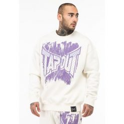 Oversize'owy sweatshirt Tapout CF. Białe bluzy męskie TAPOUT, bez wzorów, bez kaptura. Za 235.00 zł.