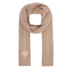 Szalik Guess. Brązowe szaliki i chusty damskie Guess, z aplikacjami. Za 139.99 zł.